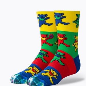 Stance Kids Grateful Dead Bears Socks L 2-5.5